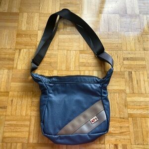 Upcycled artisan purse - Mari Cla Ro - Blue shoulder bag